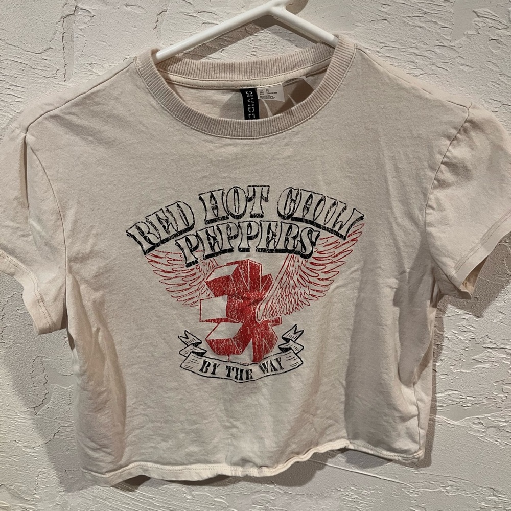 Red Hot Chili Peppers Graphic Crop Top Medium